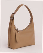 Mini Recycled Leather Shoulder Bag - Dune