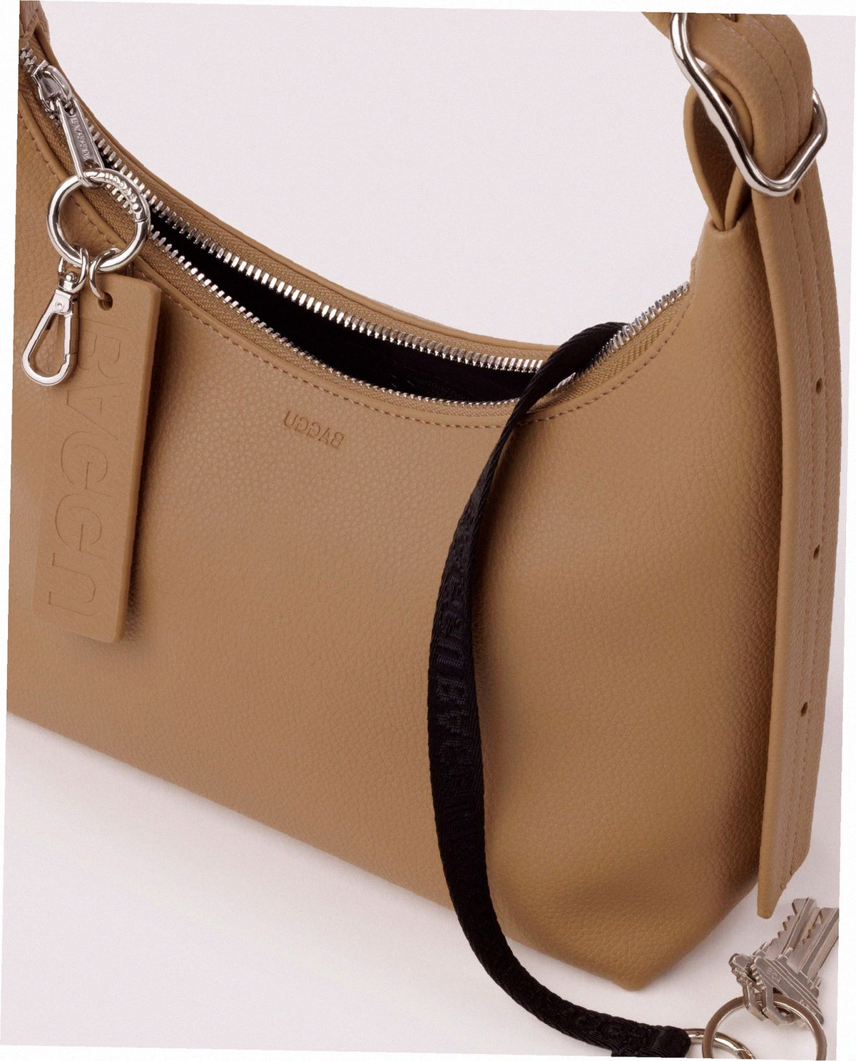Mini Recycled Leather Shoulder Bag - Dune