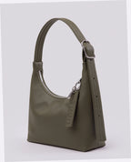 Mini Recycled Leather Shoulder Bag - Loden