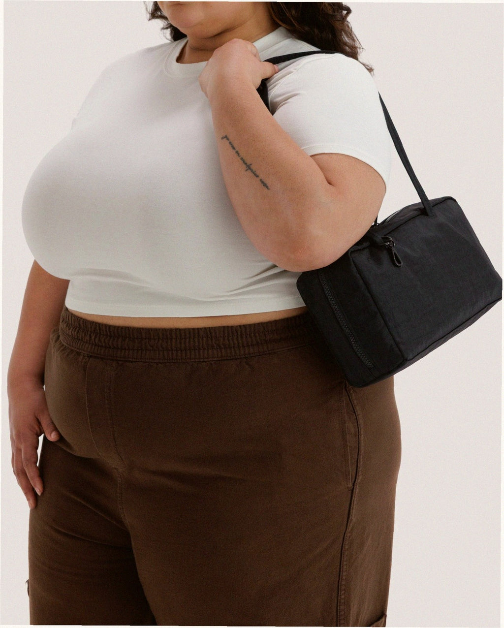 Nylon Bowler Bag - Black