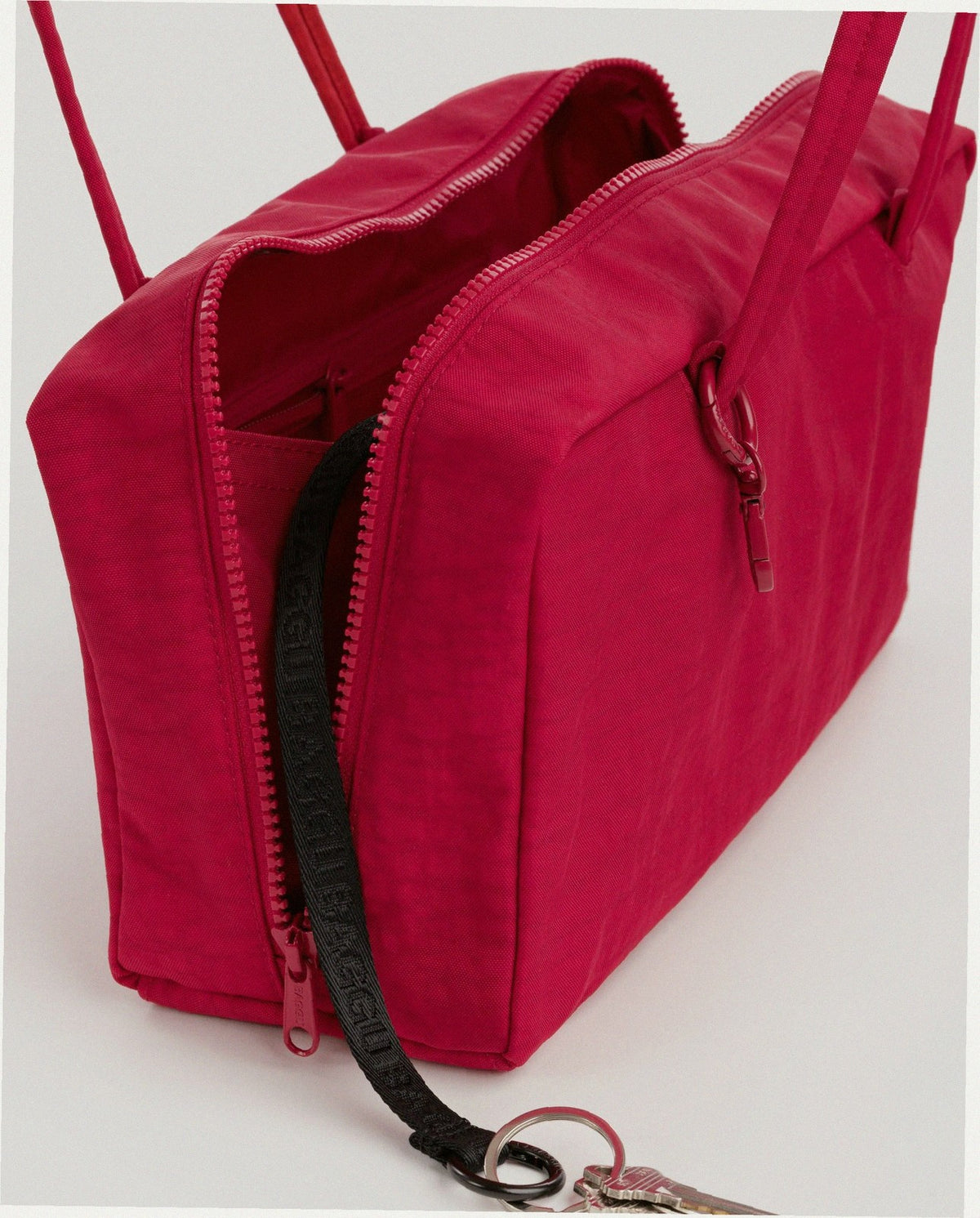 Nylon Bowler Bag - Cherry