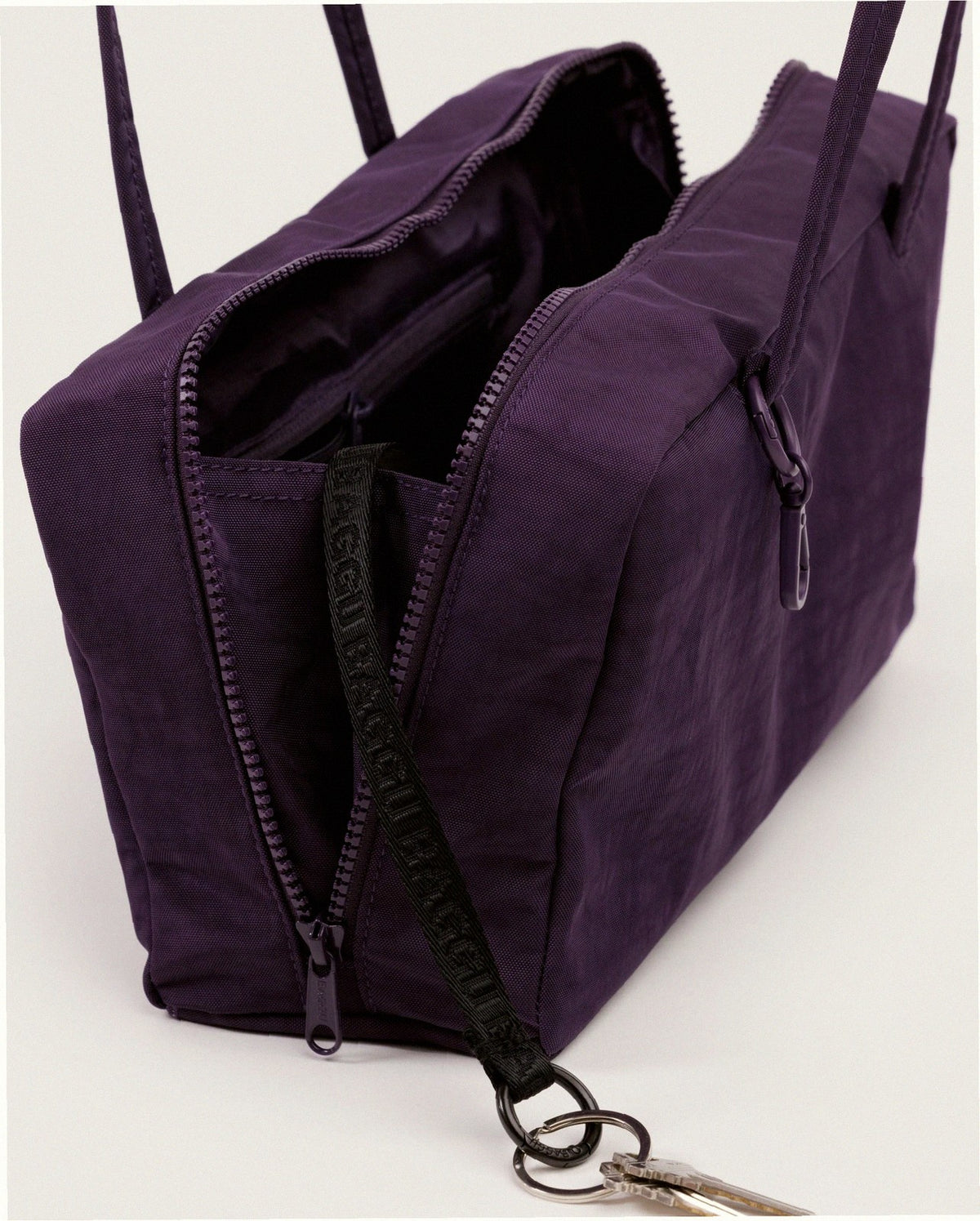 Nylon Bowler Bag - Fig