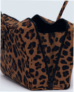 Nylon Bowler Bag - Leopard