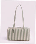 Nylon Bowler Bag - Sage Stripe