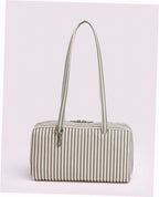 Nylon Bowler Bag - Sage Stripe