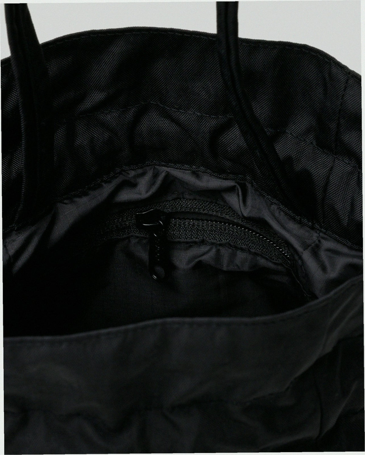 Nylon Drawstring Bag - Black