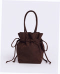 Nylon Drawstring Bag - Coffee