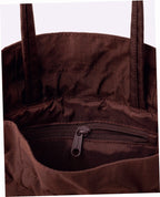 Nylon Drawstring Bag - Coffee