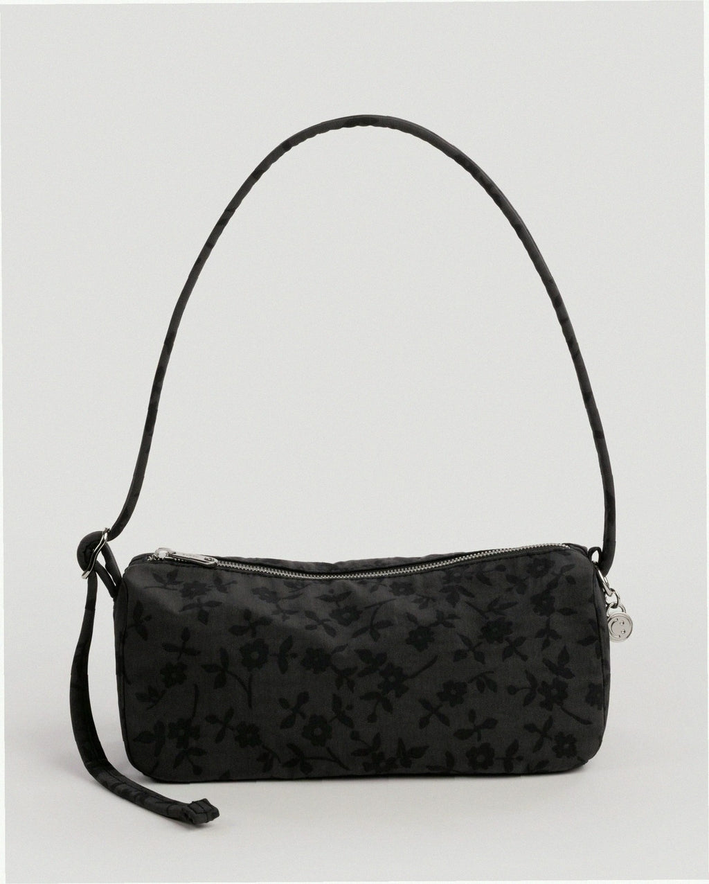 Nylon Loaf Bag - Charcoal Ditsy Floral