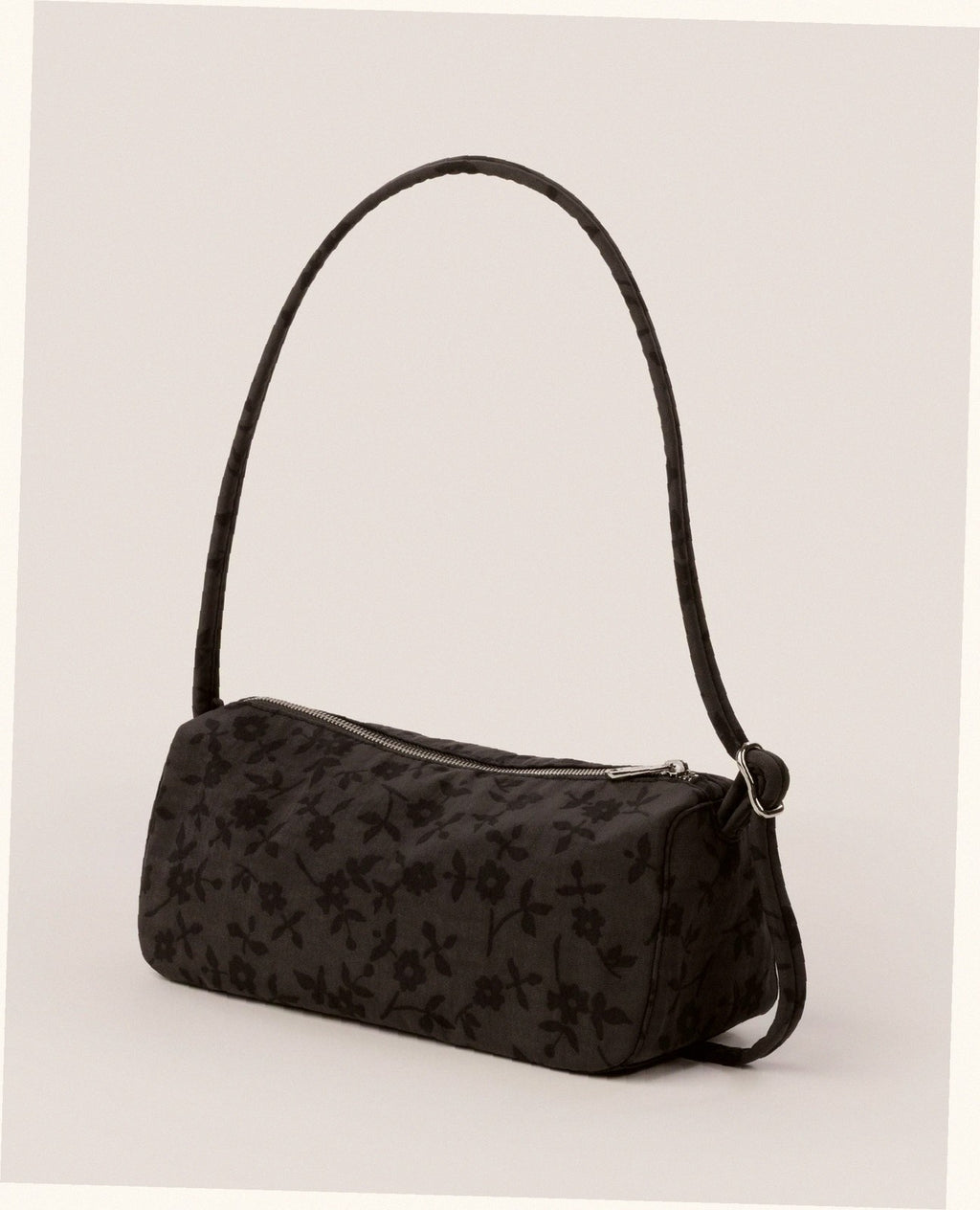 Nylon Loaf Bag - Charcoal Ditsy Floral