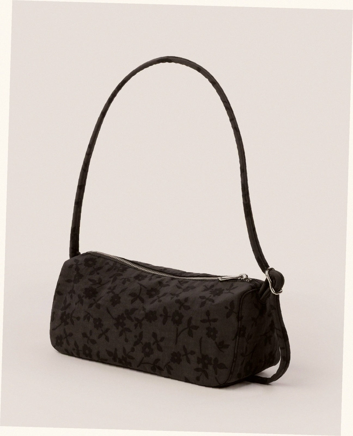 Nylon Loaf Bag - Charcoal Ditsy Floral