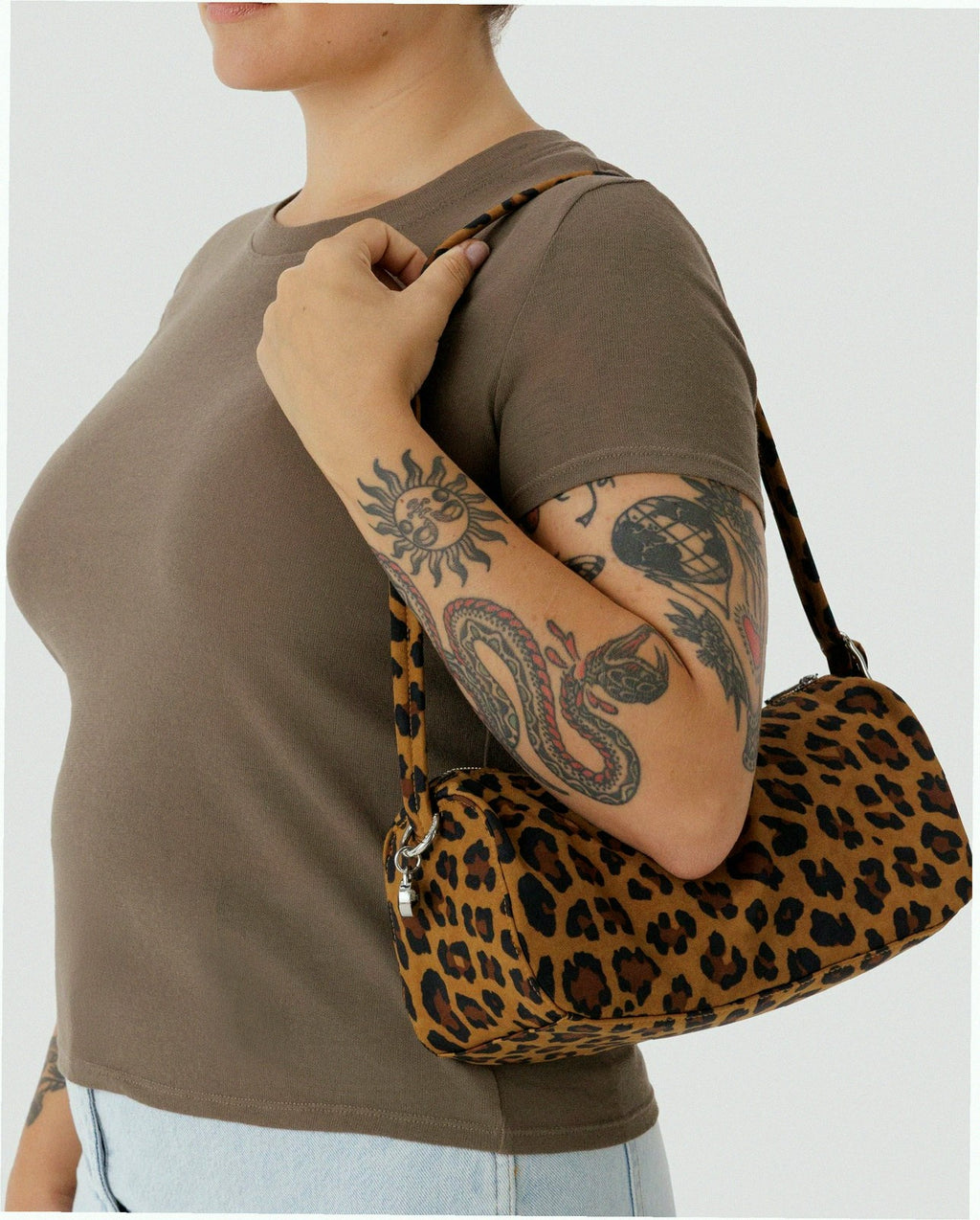 Nylon Loaf Bag - Leopard