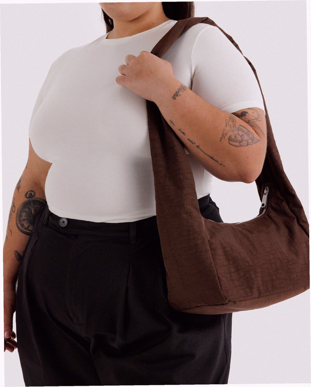Nylon Meringue Bag - Coffee