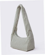 Nylon Meringue Bag - Sage Stripe