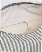 Nylon Meringue Bag - Sage Stripe
