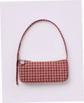 Nylon Pochette - Tan Houndstooth