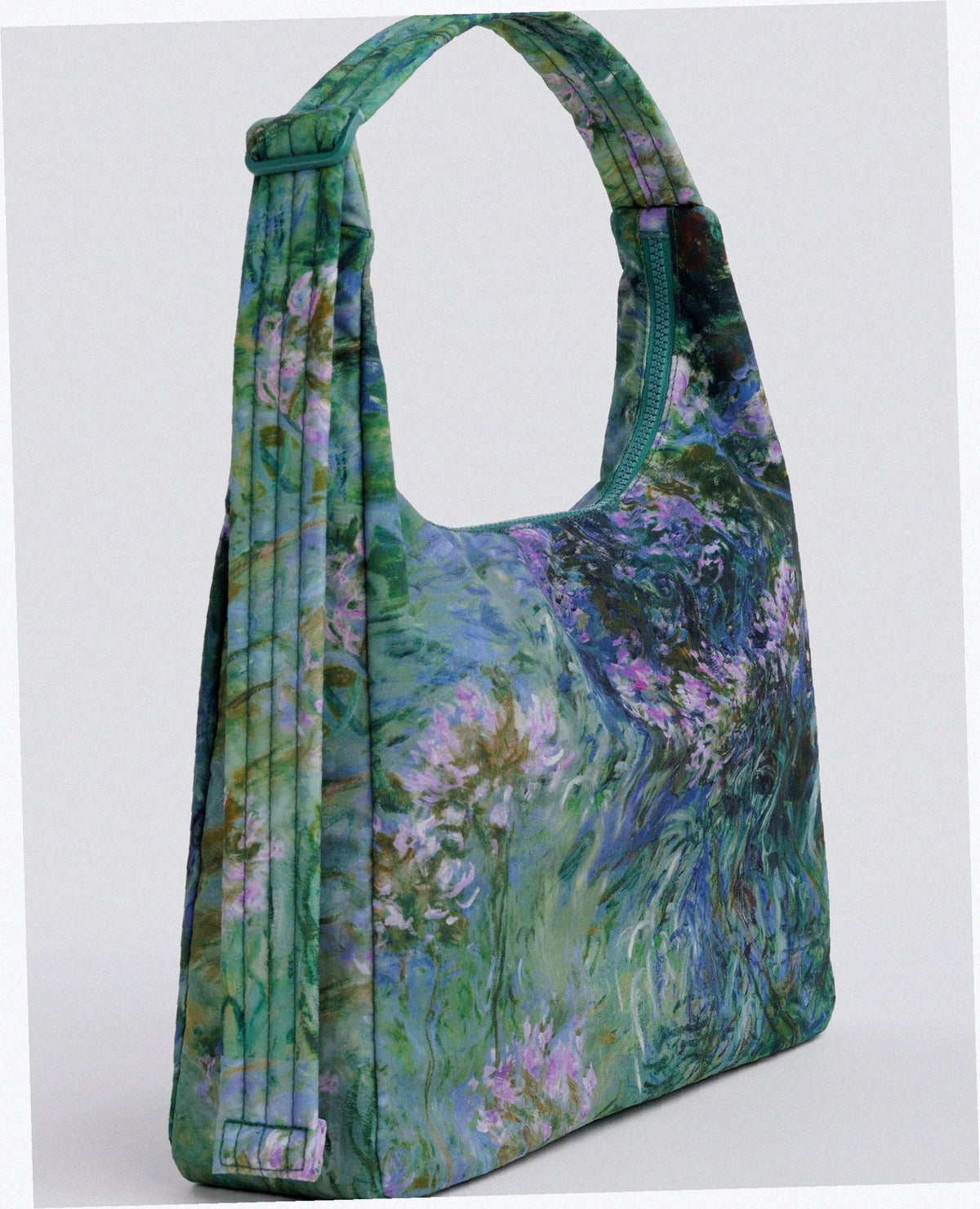 Nylon Shoulder Bag - Agapanthus Claude Monet