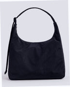 Nylon Shoulder Bag - Black