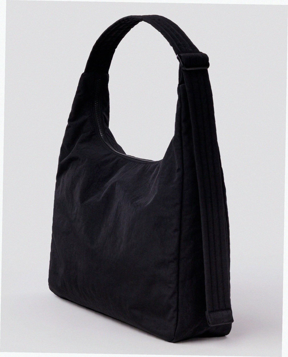 Nylon Shoulder Bag - Black