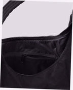 Nylon Shoulder Bag - Black