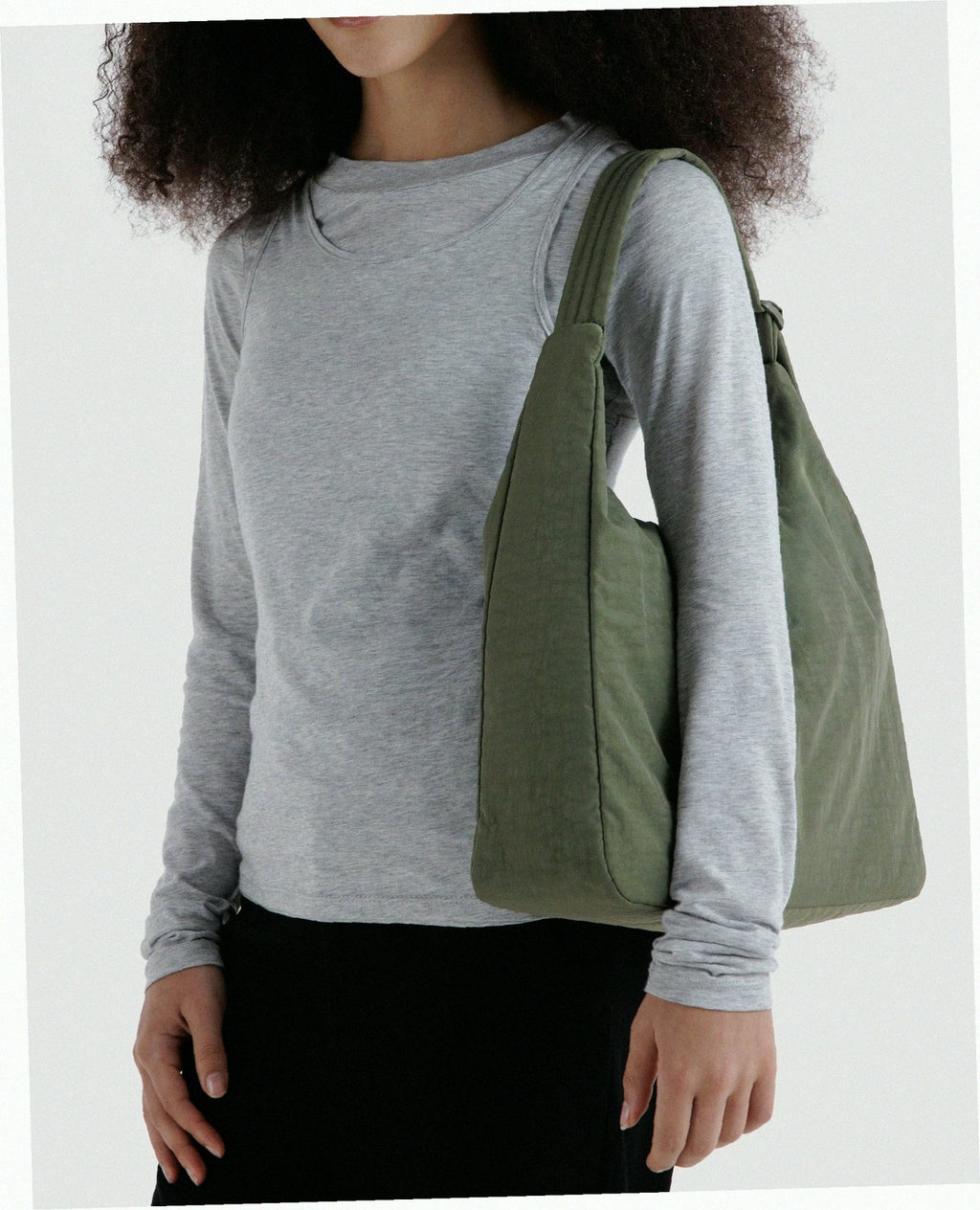 Nylon Shoulder Bag - Caper