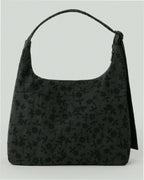 Nylon Shoulder Bag - Charcoal Ditsy Floral
