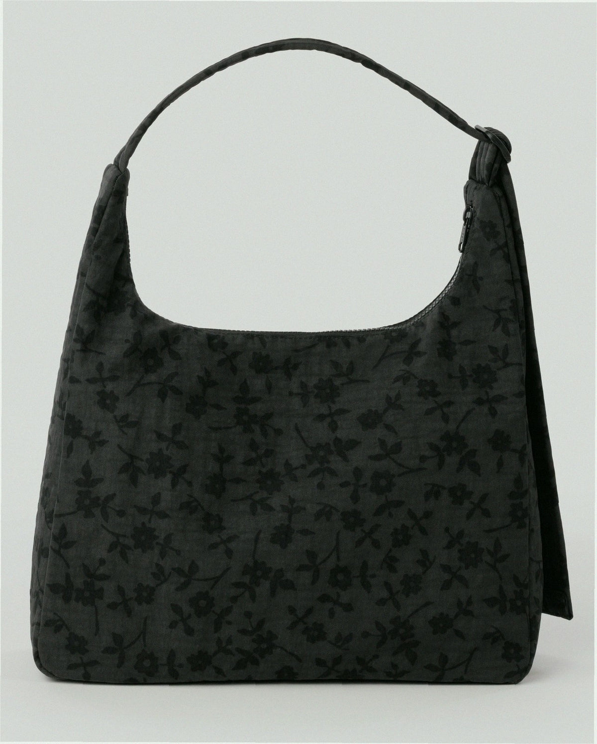 Nylon Shoulder Bag - Charcoal Ditsy Floral