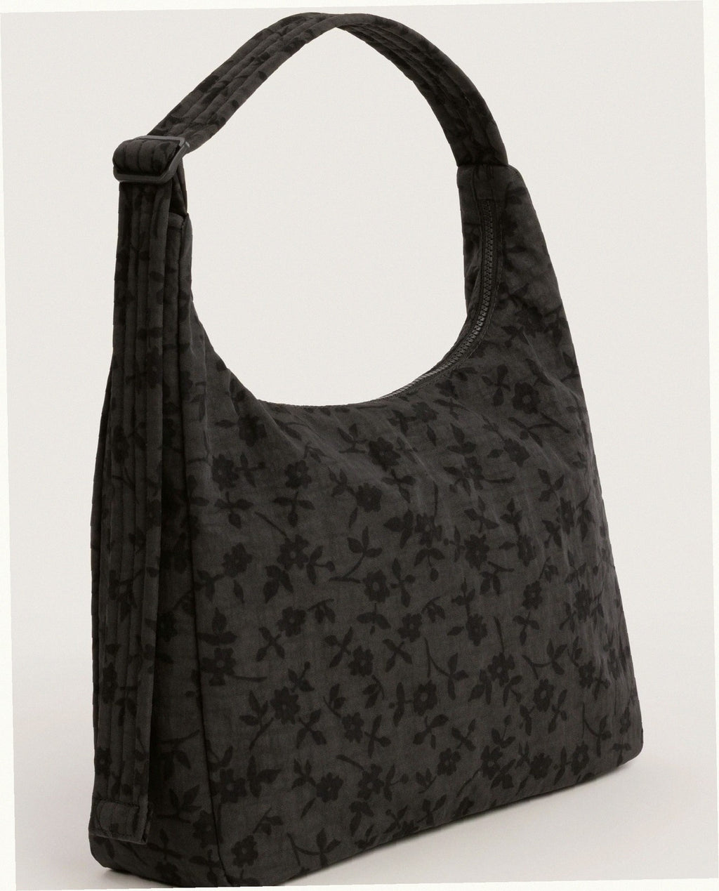 Nylon Shoulder Bag - Charcoal Ditsy Floral