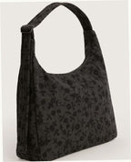 Nylon Shoulder Bag - Charcoal Ditsy Floral
