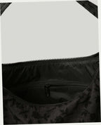 Nylon Shoulder Bag - Charcoal Ditsy Floral