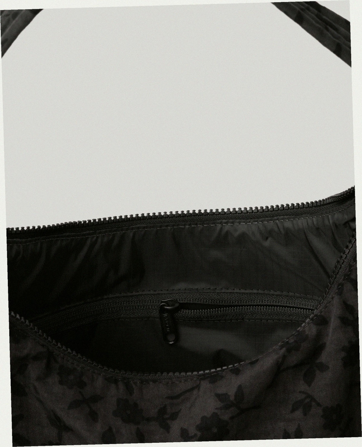 Nylon Shoulder Bag - Charcoal Ditsy Floral