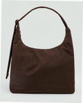 Nylon Shoulder Bag - Coffee
