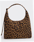 Nylon Shoulder Bag - Leopard