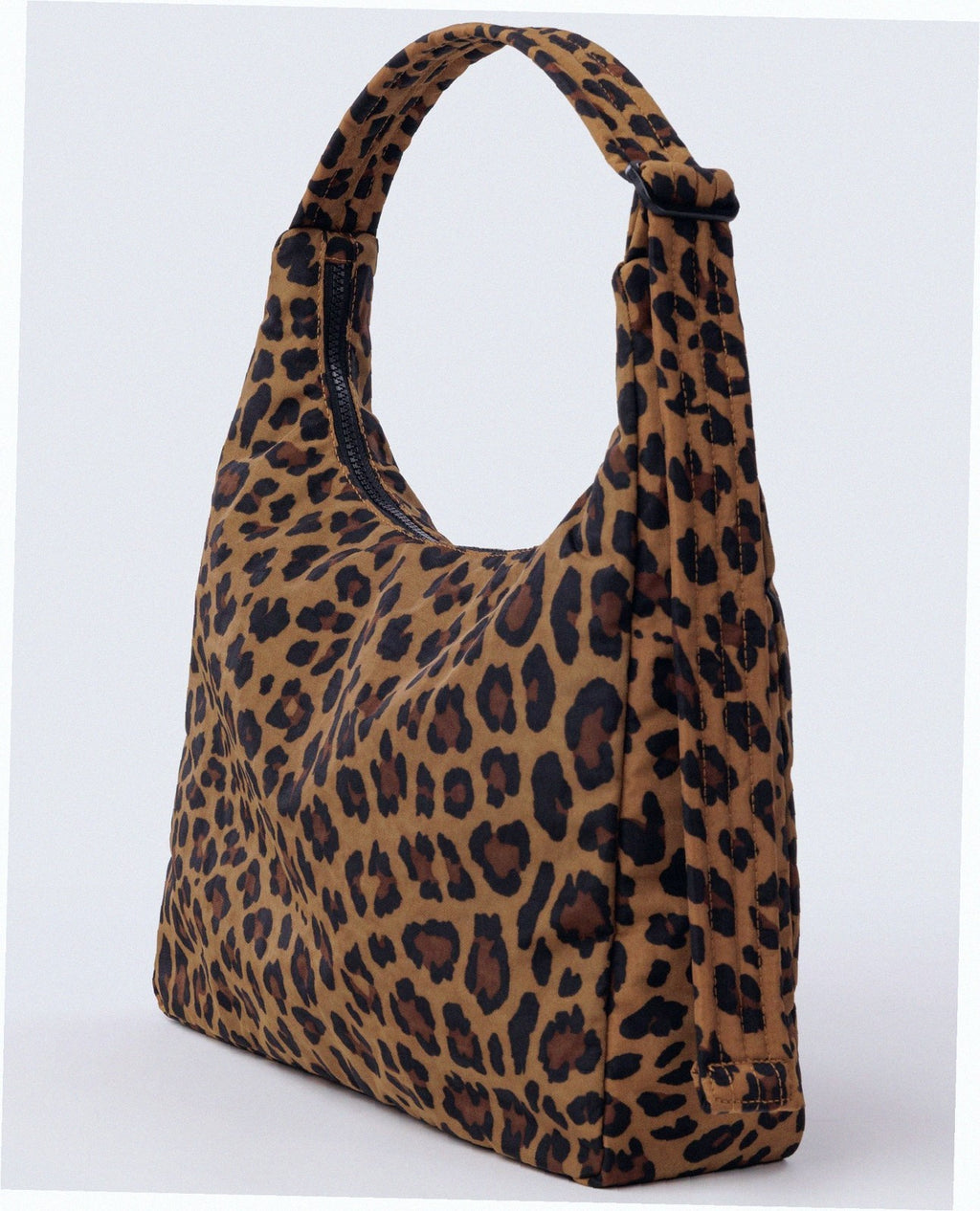 Nylon Shoulder Bag - Leopard