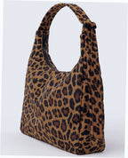 Nylon Shoulder Bag - Leopard