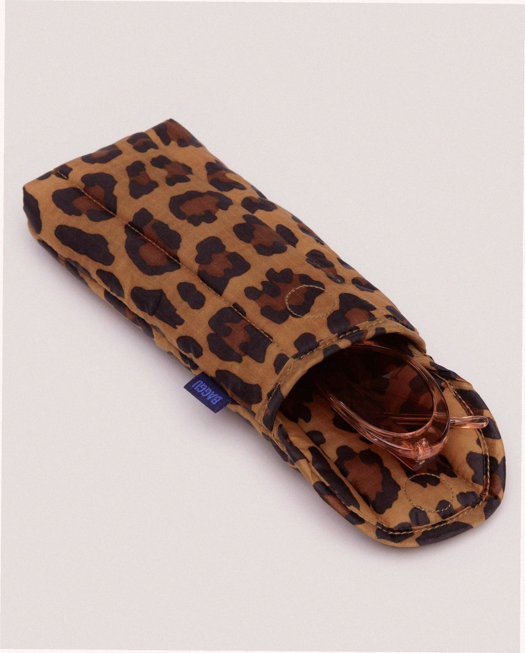 Puffy Glasses Sleeve - Leopard