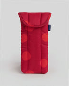 Puffy Glasses Sleeve - Red Polka Dot