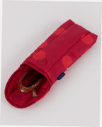 Puffy Glasses Sleeve - Red Polka Dot