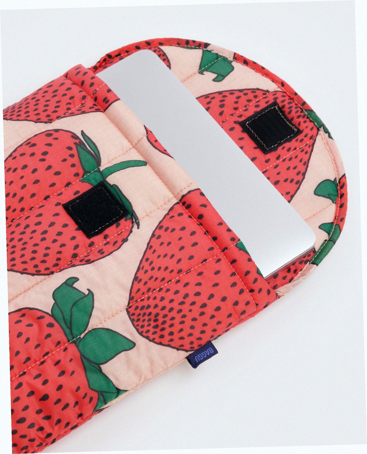 Puffy 13 Inch Laptop Sleeve - Strawberry