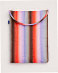 Puffy 13 Inch Laptop Sleeve - Gradient Stripe Poppy & Lilac
