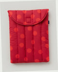 Puffy 13 Inch Laptop Sleeve - Red Polka Dot