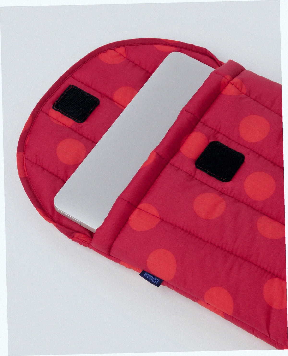 Puffy 13 Inch Laptop Sleeve - Red Polka Dot