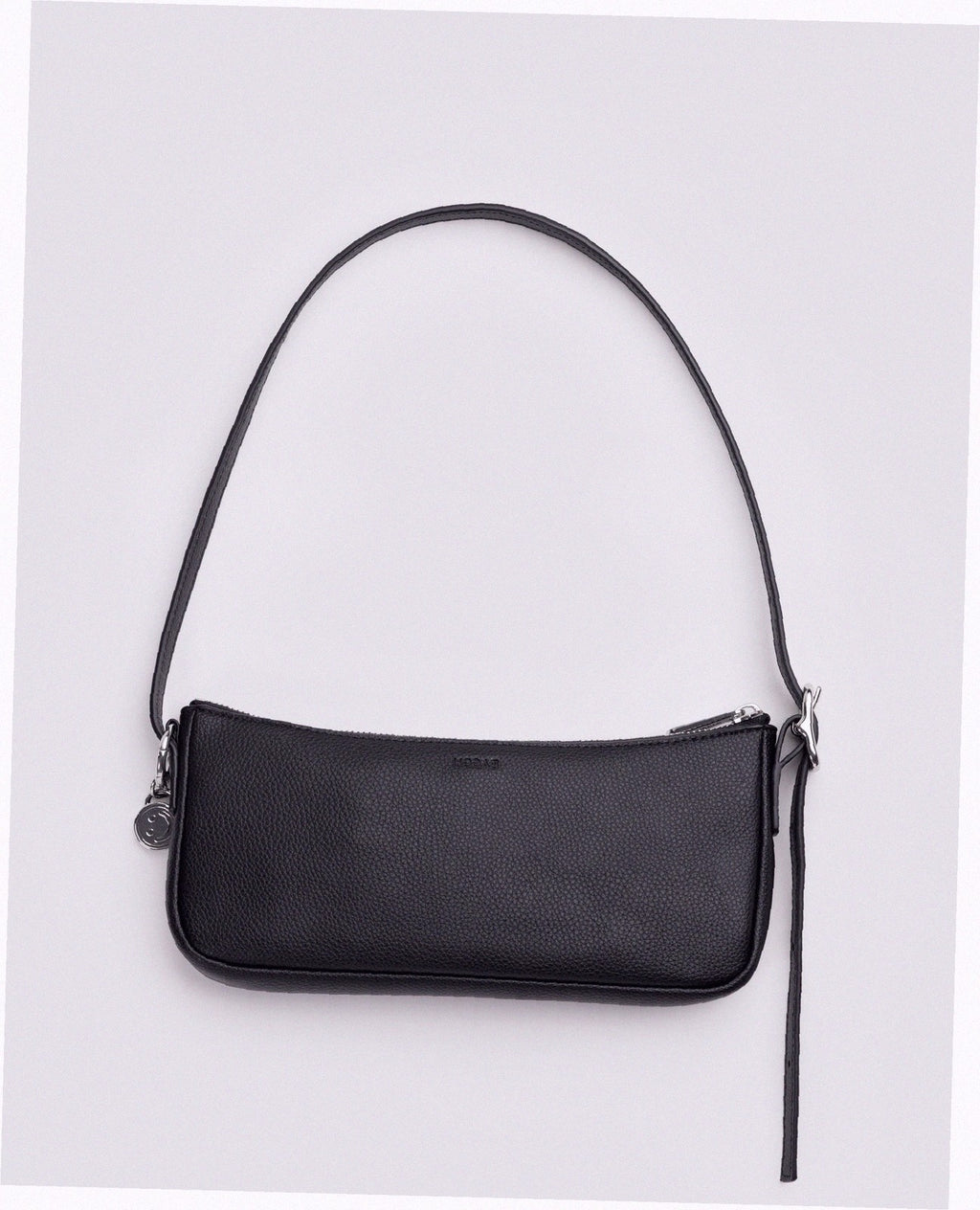 Recycled Leather Pochette - Black