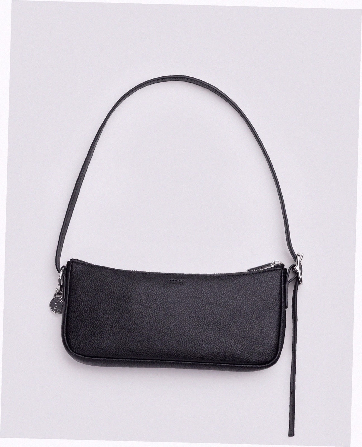 Recycled Leather Pochette - Black