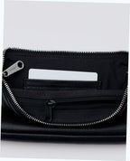 Recycled Leather Pochette - Black
