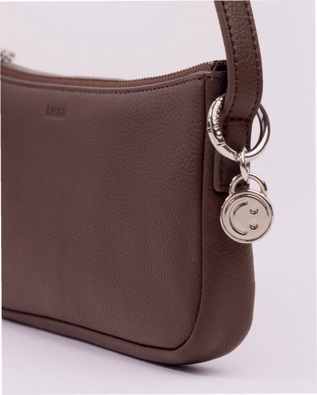 Recycled Leather Pochette - Brown