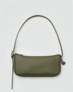 Recycled Leather Pochette - Loden