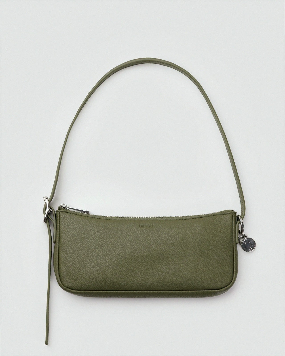 Recycled Leather Pochette - Loden