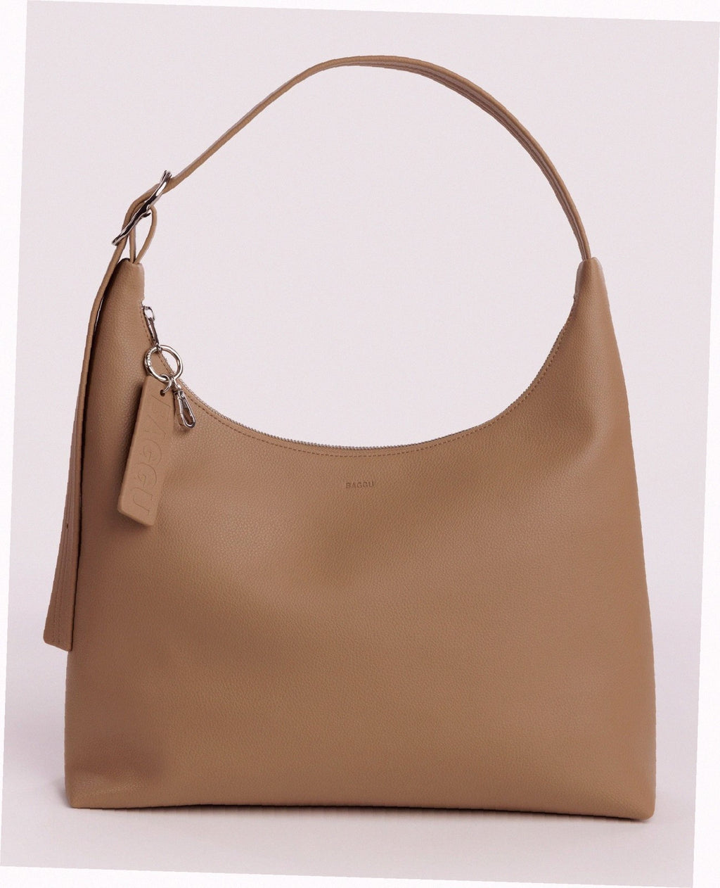 Recycled Leather Shoulder Bag - Dune