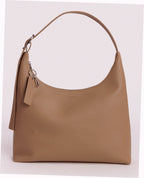 Recycled Leather Shoulder Bag - Dune